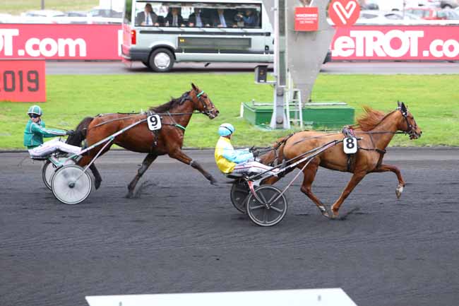 Photo d'arrivée de la course pmu PRIX DE MURAT à PARIS-VINCENNES le Jeudi 6 décembre 2018