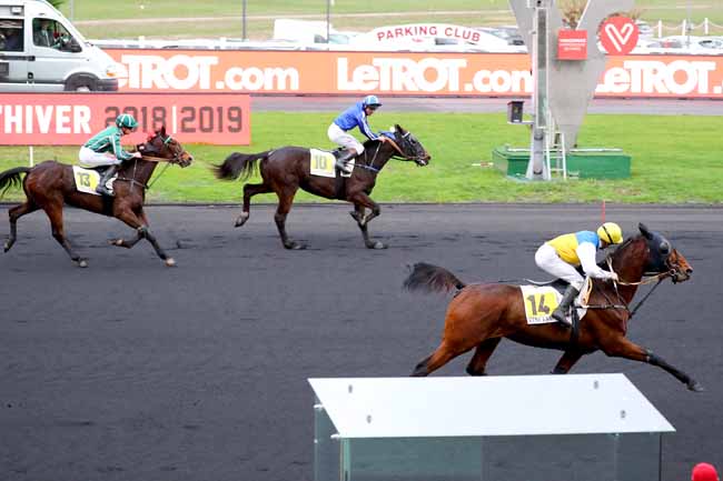 Photo d'arrivée de la course pmu PRIX DE ROANNE à PARIS-VINCENNES le Lundi 10 décembre 2018