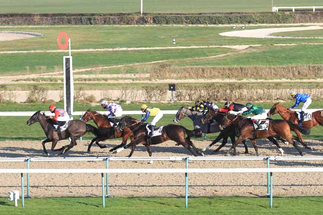 Photo d'arrivée de la course pmu PRIX DE BONNERIE à DEAUVILLE le Vendredi 14 décembre 2018