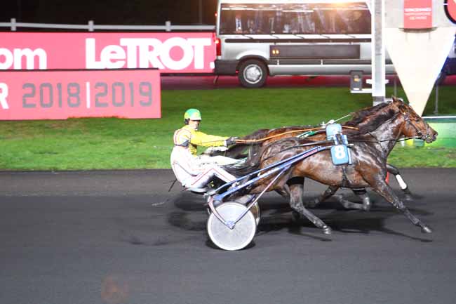 Photo d'arrivée de la course pmu PRIX DE BRIVE-LA-GAILLARDE à PARIS-VINCENNES le Dimanche 23 décembre 2018