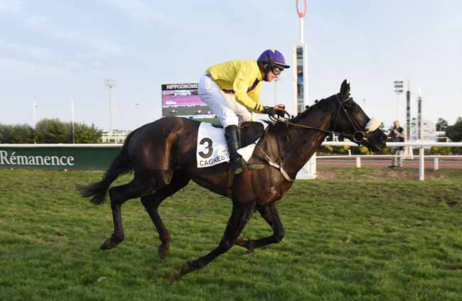 Photo d'arrivée de la course pmu PRIX DE LA BOURGOGNE à CAGNES-SUR-MER le Lundi 24 décembre 2018