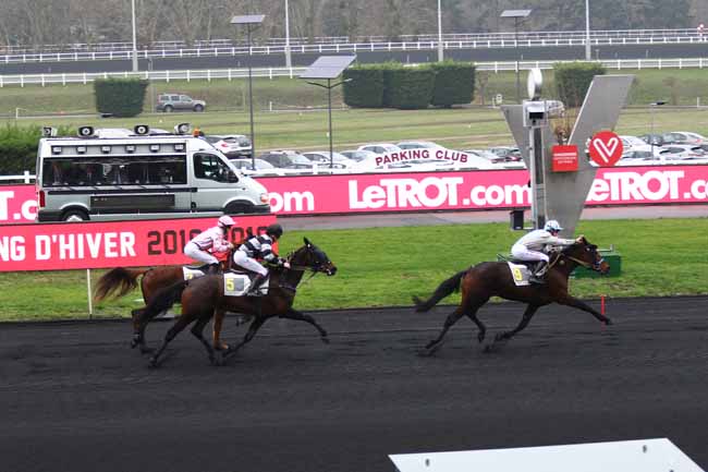 Photo d'arrivée de la course pmu PRIX DE NORT-SUR-ERDRE à PARIS-VINCENNES le Dimanche 30 décembre 2018
