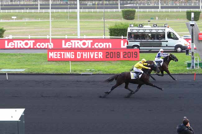 Photo d'arrivée de la course pmu PRIX DE FORCALQUIER à PARIS-VINCENNES le Mardi 8 janvier 2019