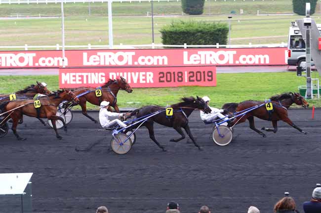 Photo d'arrivée de la course pmu PRIX DE RANES à PARIS-VINCENNES le Vendredi 11 janvier 2019