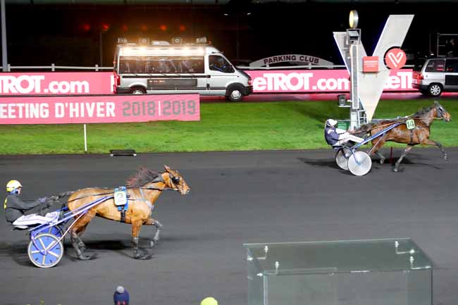 Photo d'arrivée de la course pmu PRIX DE BOIS-GUILLAUME à PARIS-VINCENNES le Samedi 12 janvier 2019