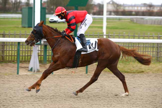 Photo d'arrivée de la course pmu PRIX DE LA PORTE DES MARCHANDS à CHANTILLY le Samedi 12 janvier 2019