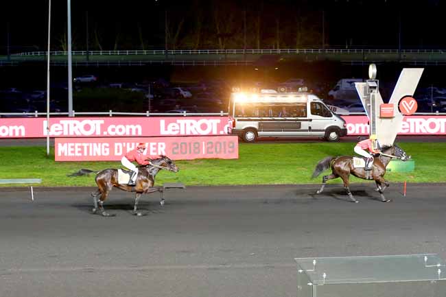 Photo d'arrivée de la course pmu PRIX DJERID à PARIS-VINCENNES le Dimanche 13 janvier 2019
