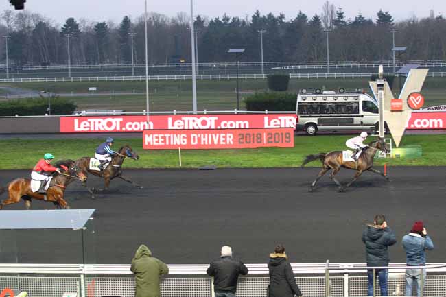 Photo d'arrivée de la course pmu PRIX DE PORNICHET à PARIS-VINCENNES le Samedi 19 janvier 2019