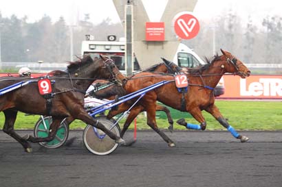 Photo d'arrivée de la course pmu PRIX DE L'AMERIQUE LATINE - PRIX DE MIRANDE à PARIS-VINCENNES le Dimanche 20 janvier 2019