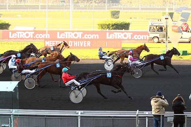 Photo d'arrivée de la course pmu PRIX DE PONTARLIER à PARIS-VINCENNES le Lundi 21 janvier 2019