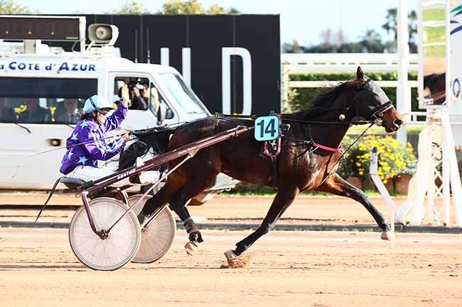 Photo d'arrivée de la course pmu PRIX RASTEL BIHAN à CAGNES-SUR-MER le Mercredi 23 janvier 2019