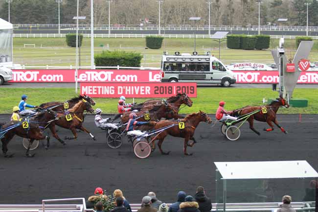 Photo d'arrivée de la course pmu PRIX VARENNE à PARIS-VINCENNES le Samedi 26 janvier 2019