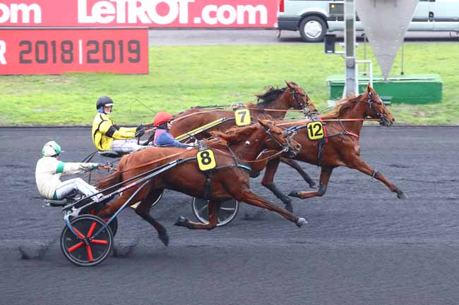 Photo d'arrivée de la course pmu PRIX DE BOURG-EN-BRESSE à PARIS-VINCENNES le Mercredi 6 février 2019