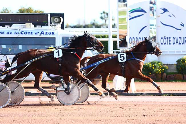 Photo d'arrivée de la course pmu PRIX DE PEZENAS à CAGNES-SUR-MER le Vendredi 8 février 2019