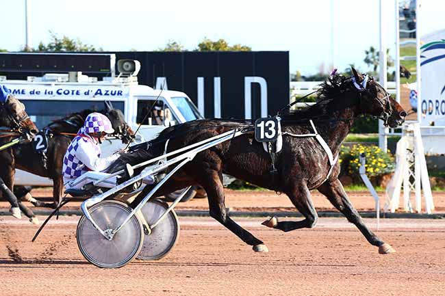 Photo d'arrivée de la course pmu PRIX JULES ROUCAYROL à CAGNES-SUR-MER le Vendredi 8 février 2019