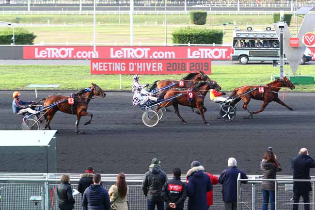 Photo d'arrivée de la course pmu PRIX DE MONSEGUR à PARIS-VINCENNES le Samedi 9 février 2019