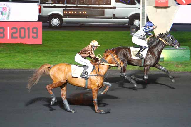 Photo d'arrivée de la course pmu PRIX DE JALLAIS à PARIS-VINCENNES le Samedi 9 février 2019