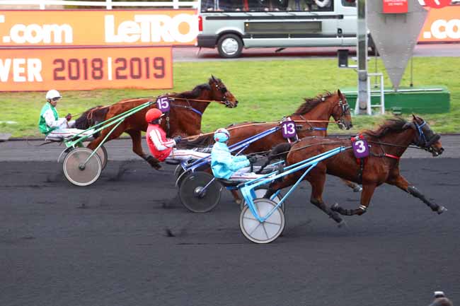 Photo d'arrivée de la course pmu PRIX DE DARNETAL à PARIS-VINCENNES le Lundi 11 février 2019