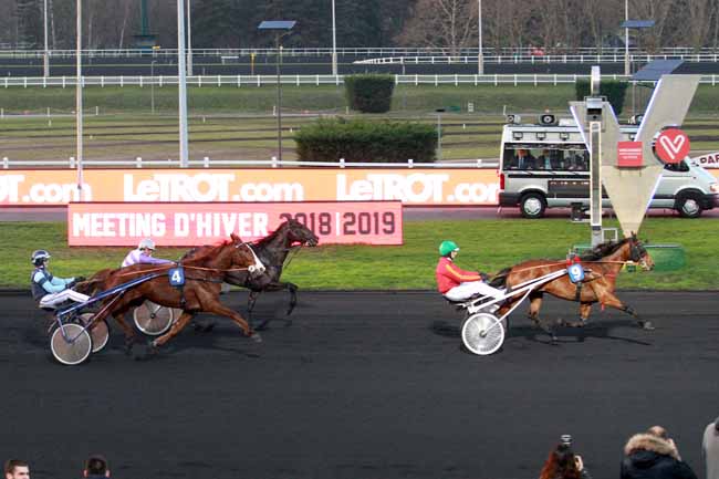 Photo d'arrivée de la course pmu PRIX DE GAILLAC à PARIS-VINCENNES le Mardi 12 février 2019