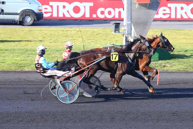 Photo d'arrivée de la course pmu PRIX GALLUS II à PARIS-VINCENNES le Vendredi 22 février 2019