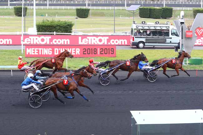 Photo d'arrivée de la course pmu PRIX DU PLATEAU DE GRAVELLE à PARIS-VINCENNES le Samedi 2 mars 2019
