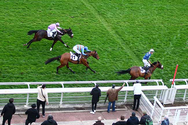 Photo d'arrivée de la course pmu PRIX DE BELLENGREVILLE à CAEN le Samedi 9 mars 2019