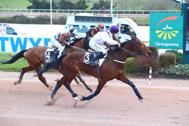 Photo d'arrivée de la course pmu PRIX DE LA SOCIETE DU CHEVAL FRANCAIS à LAVAL le Mercredi 13 mars 2019