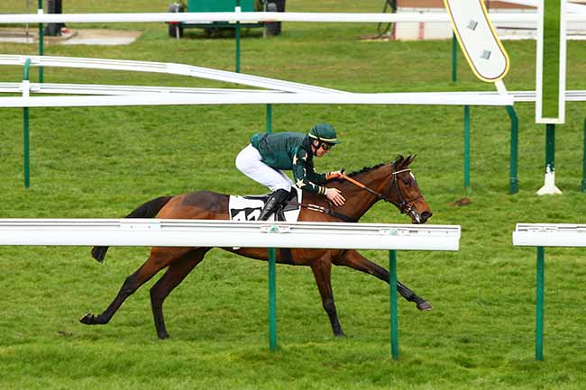 Photo d'arrivée de la course pmu PRIX D'ESSAI DES POULICHES à COMPIEGNE le Mercredi 13 mars 2019