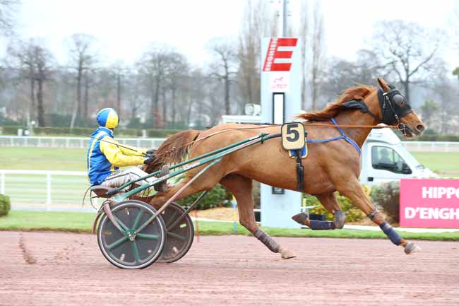 Photo d'arrivée de la course pmu PRIX DE PIERREFITTE-SUR-SEINE à ENGHIEN le Jeudi 14 mars 2019