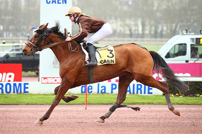 Photo d'arrivée de la course pmu PRIX DE FRENOUVILLE à CAEN le Vendredi 15 mars 2019