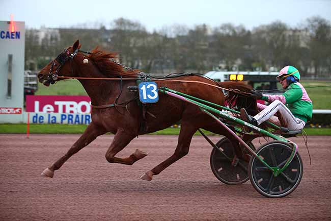 Photo d'arrivée de la course pmu PRIX DE BERVILLE à CAEN le Vendredi 15 mars 2019