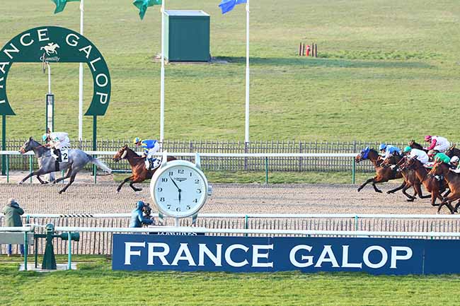 Photo d'arrivée de la course pmu PRIX DE LA STALLE DE PELAGIE à CHANTILLY le Jeudi 28 mars 2019