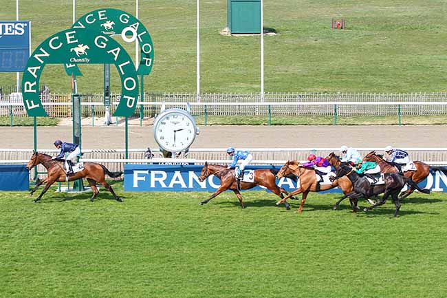 Photo d'arrivée de la course pmu PRIX DE BRUNEHAUT à CHANTILLY le Lundi 1 avril 2019