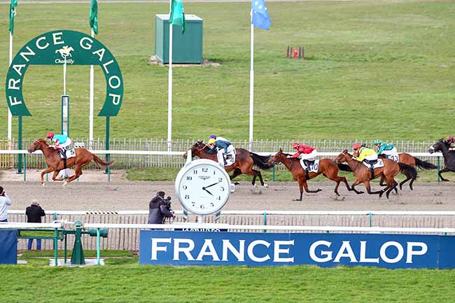 Photo d'arrivée de la course pmu PRIX DE LA ROUTE MILLARD à CHANTILLY le Lundi 8 avril 2019