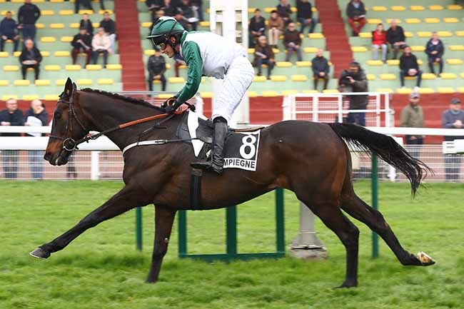Photo d'arrivée de la course pmu PRIX DU MONT-DORE à COMPIEGNE le Mardi 9 avril 2019