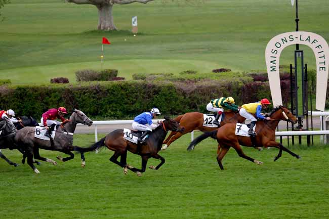 Photo d'arrivée de la course pmu PRIX DE SAINT-GERMAIN DE LA GRANGE à MAISONS-LAFFITTE le Mercredi 10 avril 2019