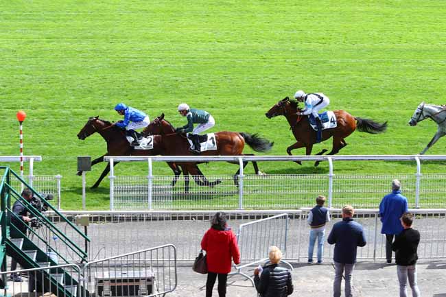 Photo d'arrivée de la course pmu PRIX SERVANNE à MAISONS-LAFFITTE le Vendredi 26 avril 2019