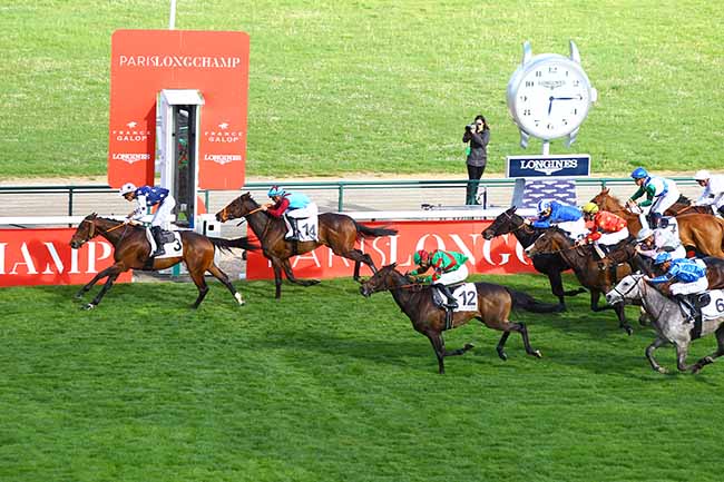 Photo d'arrivée de la course pmu PRIX DES MIRAMIONES à LONGCHAMP le Dimanche 28 avril 2019