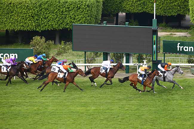 Photo d'arrivée de la course pmu PRIX DE BEAUVAL à SAINT-CLOUD le Mercredi 1 mai 2019