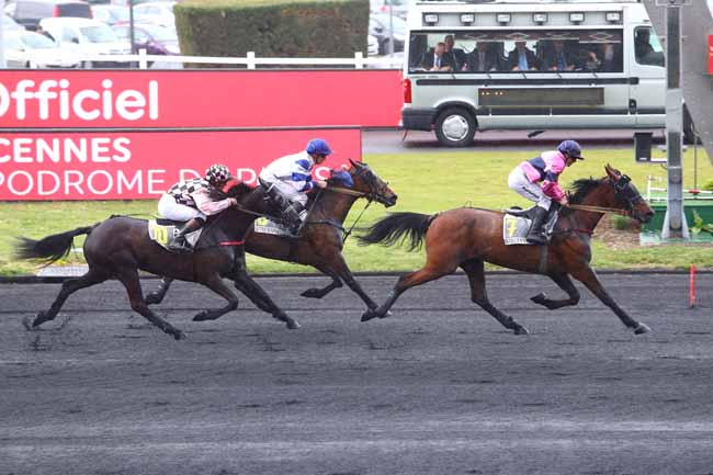 Photo d'arrivée de la course pmu PRIX JEAN GAUVREAU à PARIS-VINCENNES le Dimanche 5 mai 2019