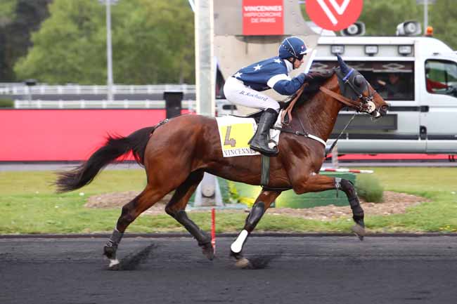 Photo d'arrivée de la course pmu PRIX ZOSMA à PARIS-VINCENNES le Mardi 7 mai 2019