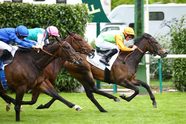 Photo d'arrivée de la course pmu PRIX DES VENEURS à CHANTILLY le Vendredi 17 mai 2019