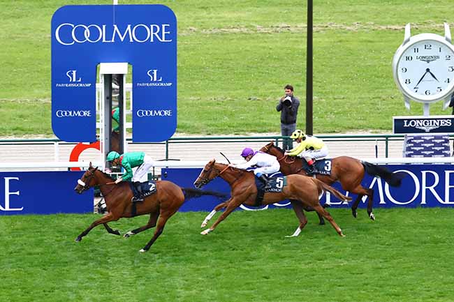 Photo d'arrivée de la course pmu SAXON WARRIOR COOLMORE - PRIX SAINT-ALARY à LONGCHAMP le Dimanche 26 mai 2019
