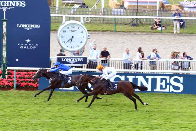 Photo d'arrivée de la course pmu PRIX BERTRAND DU BREUIL LONGINES à CHANTILLY le Dimanche 16 juin 2019