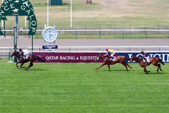 Photo d'arrivée de la course pmu PRIX SERGE BOIREAU à CHANTILLY le Vendredi 21 juin 2019