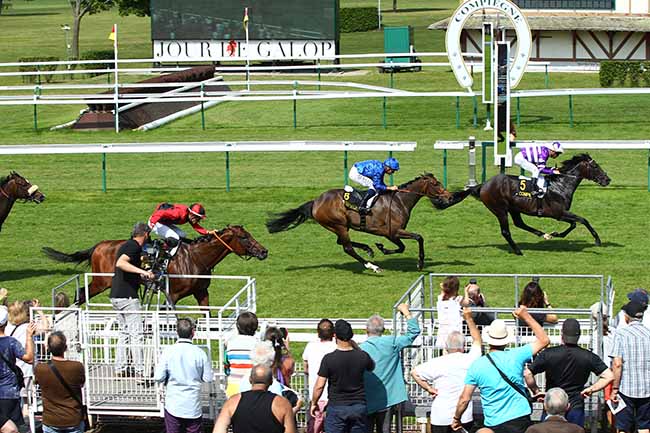 Photo d'arrivée de la course pmu GRAND PRIX DE COMPIEGNE - 5EME ETAPE DU DEFI DU GALOP à COMPIEGNE le Samedi 22 juin 2019