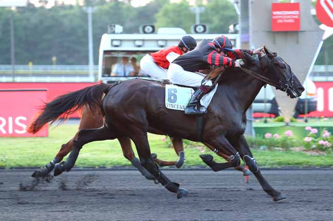Photo d'arrivée de la course pmu PRIX CYBELE à PARIS-VINCENNES le Mardi 25 juin 2019
