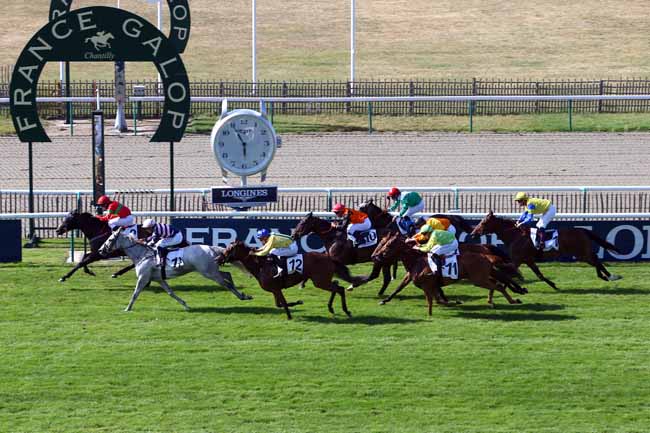 Photo d'arrivée de la course pmu PRIX ROUTE DU DINDON à CHANTILLY le Samedi 29 juin 2019