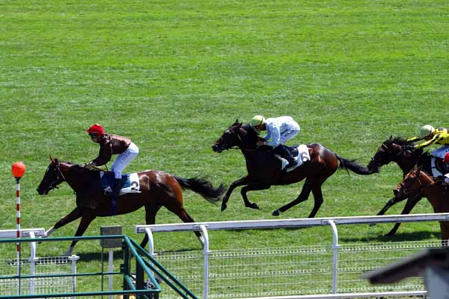 Photo d'arrivée de la course pmu PRIX DE FRANCONVILLE à MAISONS-LAFFITTE le Vendredi 5 juillet 2019