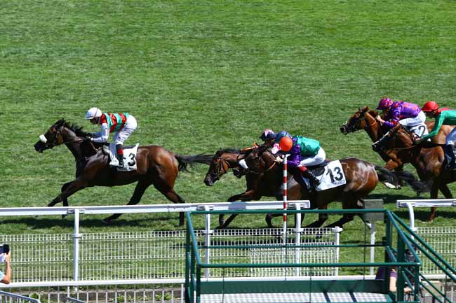 Photo d'arrivée de la course pmu PRIX AMANDINE à MAISONS-LAFFITTE le Vendredi 5 juillet 2019